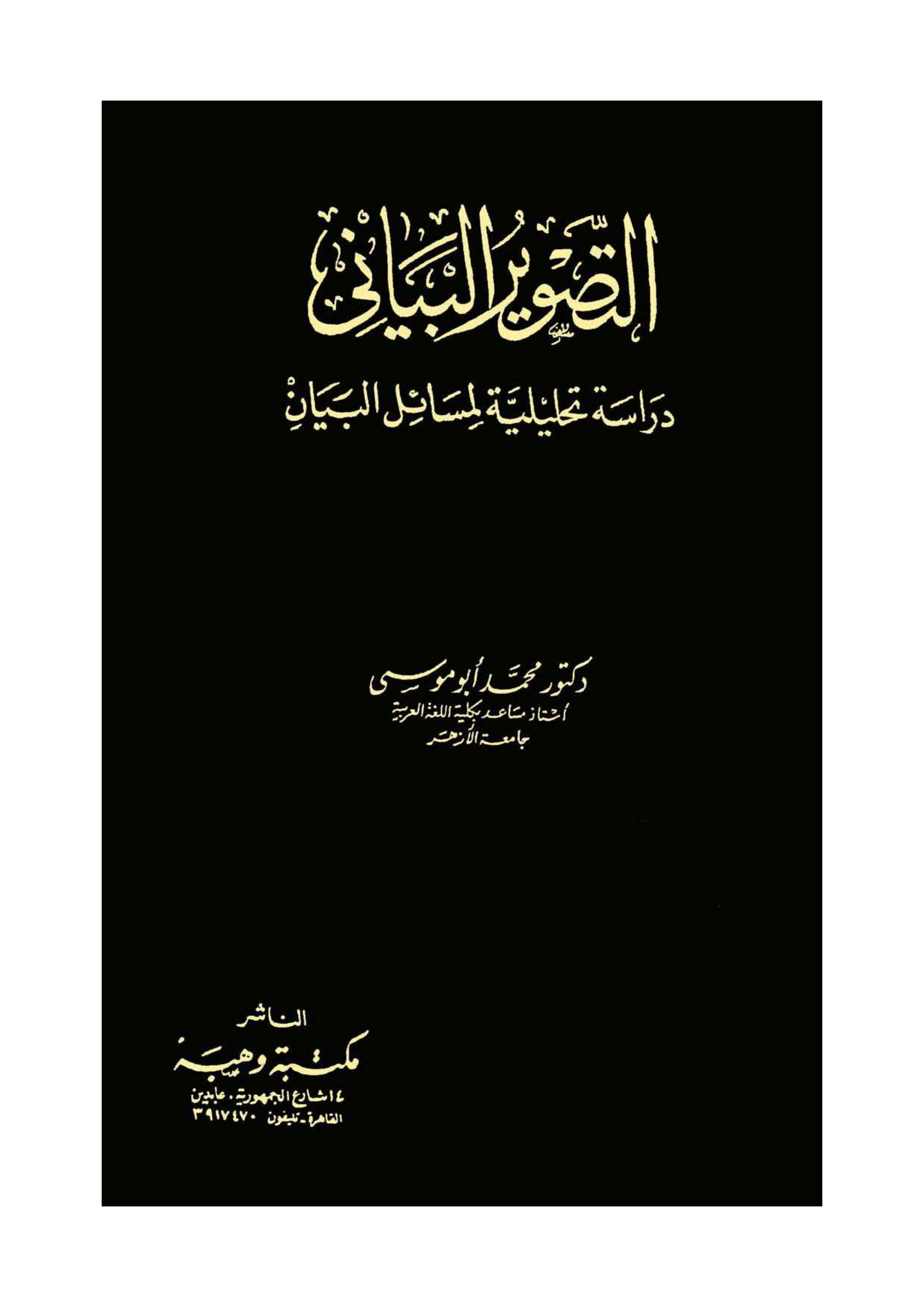 التصوير البياني دراسة تحليلية لمسائل البيان